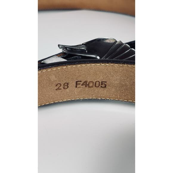 CR Navajo American Sterling Silver Ranger Belt Buckle Gilbert Ortega Galleries - Picture 12 of 13